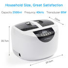 SUS304 2.5L 40kHz Heated Ultrasonic Cleaner With Digital Timer