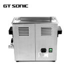 6L 40kHz Laboratory Ultrasonic Cleaner , Temperature Adjustable Sonic Tank 150W 30 Mins