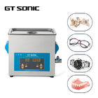 Stainless Steel Ultrasonic Parts Cleaner , Heated Digital Ultrasonic Cleaner 6L
