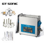 Stainless Steel Ultrasonic Parts Cleaner , Heated Digital Ultrasonic Cleaner 6L