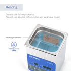 40kHz 50w Heated Ultrasonic Jewelry Cleaner 2 Liters Smart Touch Panel
