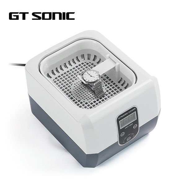 Professional Small Jewelry Ultrasonic Cleaner 1.3 Liter 5 Recycle Digital Timers