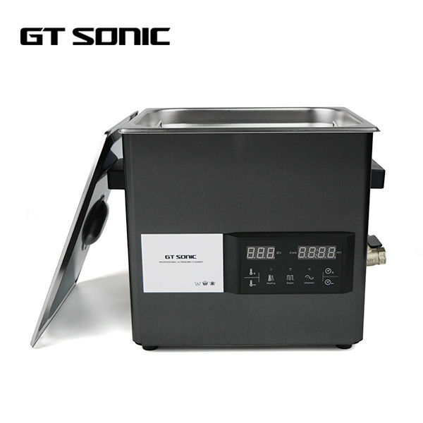 SUS304 Detachable Digital Ultrasonic Cleaner Titanium Black Mirror 200W