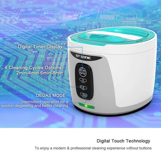 UV Light Small Size Ultrasonic Cleaner 35W Sonic Denture Cleaner