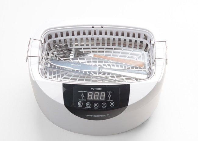 Plastic Basket Ultrasonic Denture Cleaner SUS304 Grade Stainless Steel Tank For Home