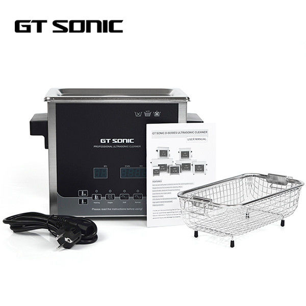 SUS304 Double Power Ultrasonic Parts Washer Heated Sonic Cleaner 3L 40kHz 100W