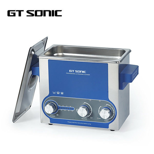3 Liters Manual Ultrasonic Cleaner Adjustable Power 0 - 30 Min Timer