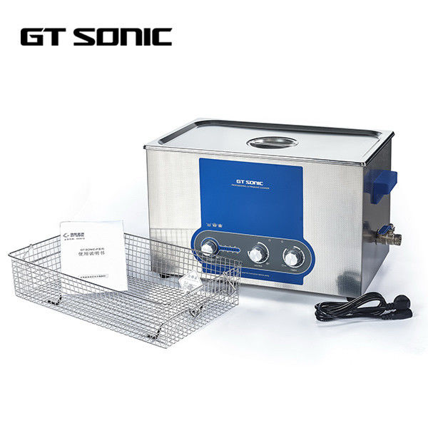Manual Metal Pultrasonic Parts Cleaners 20L Power Adjustable Sonic Tank 400W 40Khz