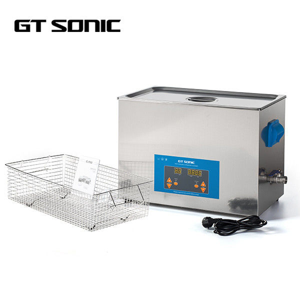 400W Ultrasonic Cleaning Equipment , 20L Lab Ultrasonic Washer With Drain Valve