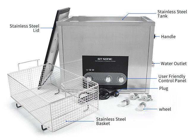 Heated Ultra Sonic Washer Spare Parts Ultrasonic Cleaning Machine 36L