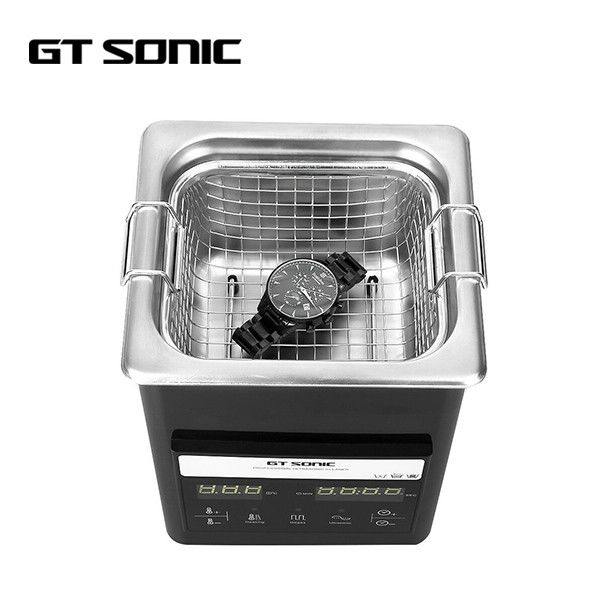 Mini SS Lab Ultrasonic Cleaner 50w SUS304 Material With Digital Touch Panel