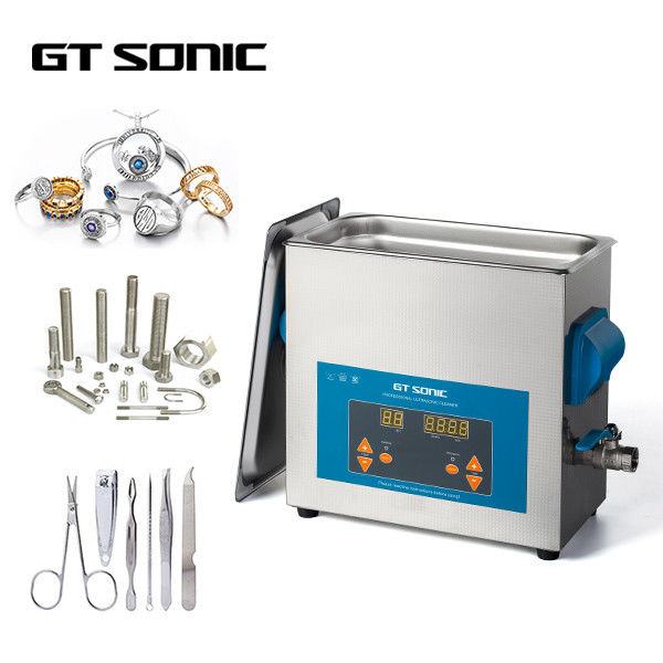 150W 40KHz 6L Digital Ultrasonic Cleaner 1-99 Mins Timer With Stainless Steel Tank