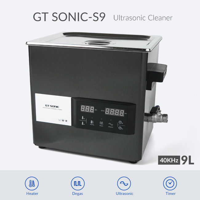GT SONIC 200W Heated Ultrasonic Jewelry Cleaner 9 Liters Tank
